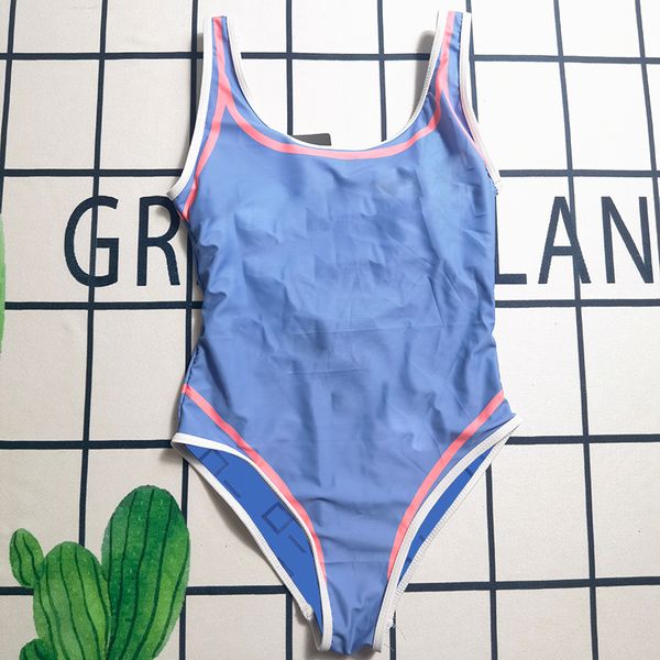 

backless bodysuit swimwear womens sling swimsuits fashion letters print bathing suit summer breathable one piece beachwear, White;black