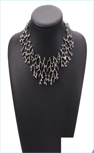 

chokers chokers fashion gypsy alloy maxi statement necklaces punk style tree branch shaped choker collar for women jewelr chakrabe3354108, Golden;silver