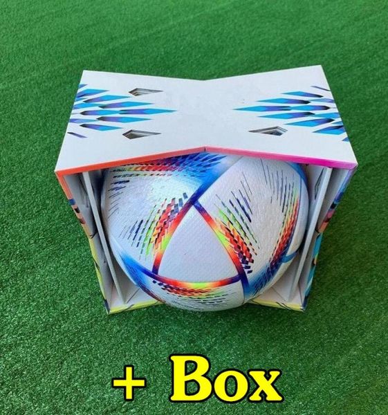 

new world 2022 cup soccer ball size 5 highgrade nice match football ship the balls without air box5789600