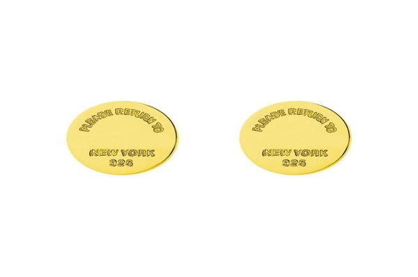 

12mm gold round earring women flannel bag stainless steel couple love ear stud thick piercing jewelry gifts for woman accessories2778529, Golden;silver