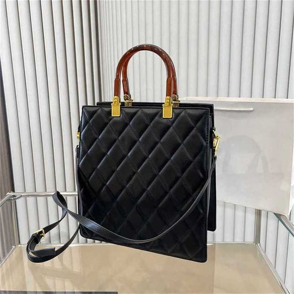 

popular bag shopping bags tote womens handbags black purse designer luxury leather fashion letters print shoulder vintage portable wallet 22