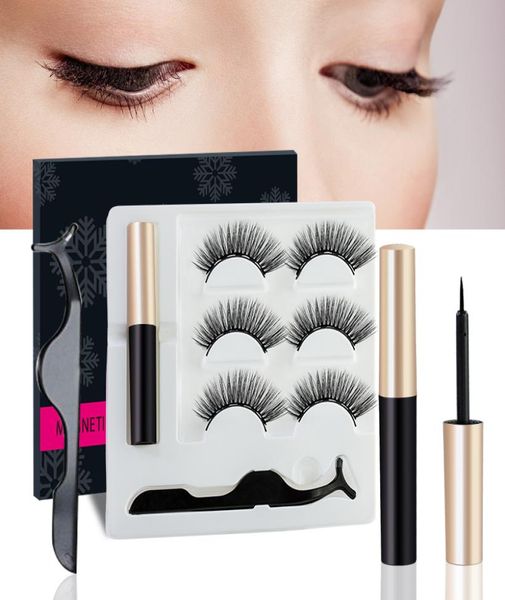 

5 magnet ocean pearl false eyelashes magnetic eyeliner tweezer set waterproof natrual mink eyelashes extension for beauty4348987