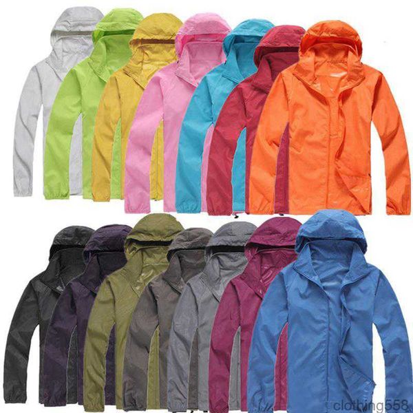 

2018 new summer new brand women's men's fast drying outdoor casual sports waterproof uv jackets coats windbreaker black