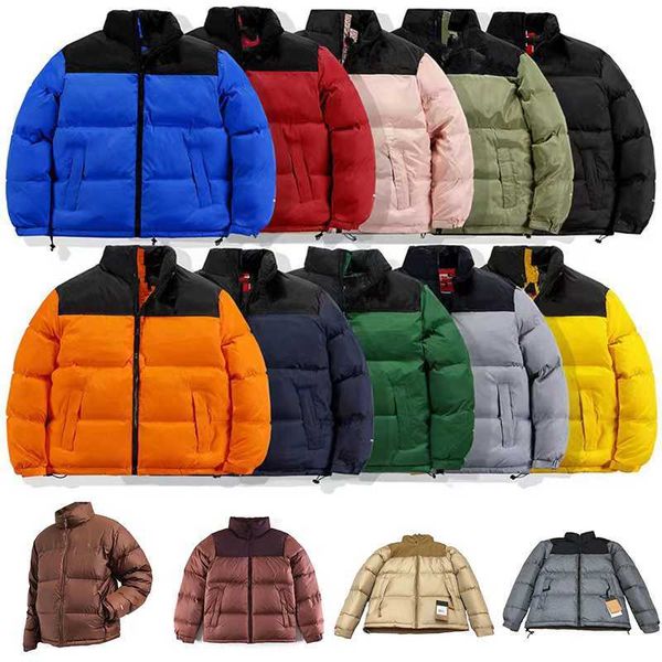 

mens winter jacket women down hooded embroidery down jacket north warm parka coat face men puffer jackets letter print outwear multiple colo, Black