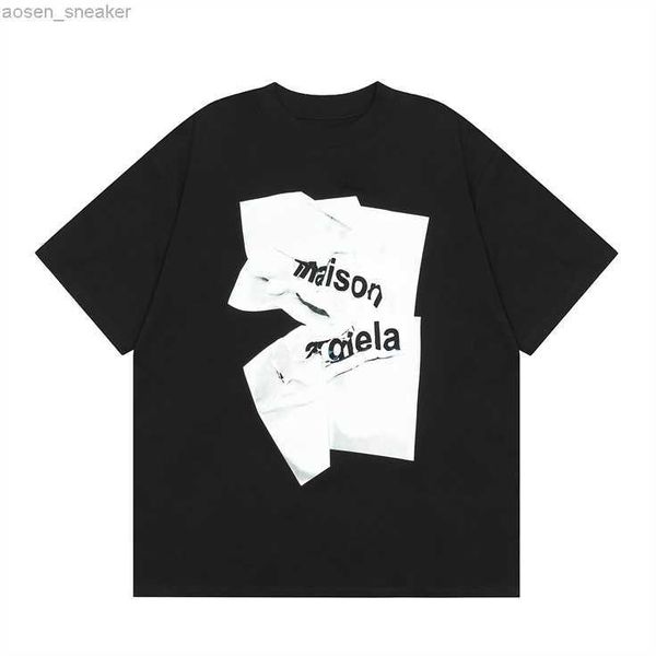 

minimalist men's women's trend t-shirt chest overlapping letter printing short sleeve pure cotton loose popular clothing, White;black