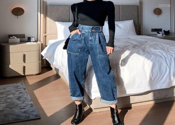 

women039s jeans women039s vintage high waist for woman 2022 skinny black blue harem mom boyfriend women denim pants female t2070601