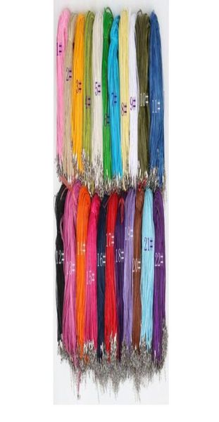 

fashion 100pcslot 22colors you choose organza voile ribbon necklaces pendants chains 31 18quot 44cm jewelry diy5996096, Silver