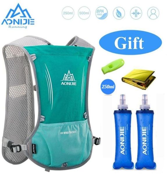 

5l hydration backpack bag 250ml vest harness with water bladder soft flask hiking camping running marathon outdoor bags252f7380467
