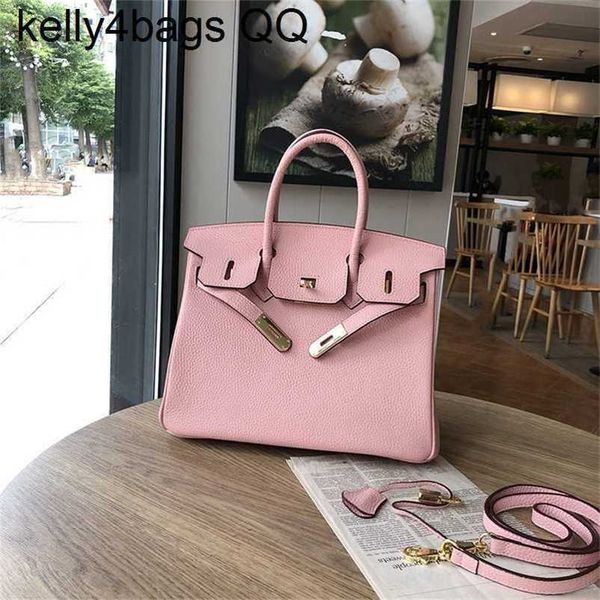 

totes designer birkins h ermess bags 5a quality genuine leather litchi pattern layer cowhide capacity fashion shoulder womens celebrity tren