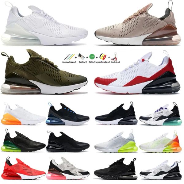 

men women running shoes 270 270s designer triple black white anthracite brown medium olive orange volt blue fury cactus rainbow trainers spo