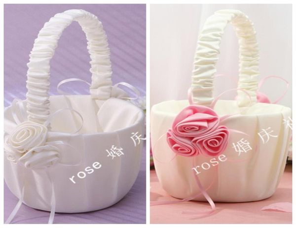 

wedding supplies flower girl baskets pink rose basket wedding decorations 787026