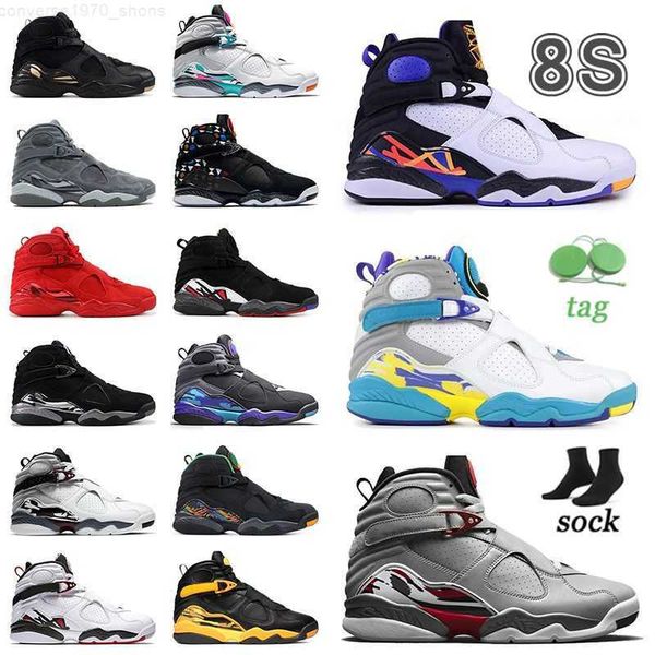 

jumpman 8 8s basketball shoes camo gray quai 54 aqua black alternate playoff cool grey breathable outdoor mens trainers man sneakers