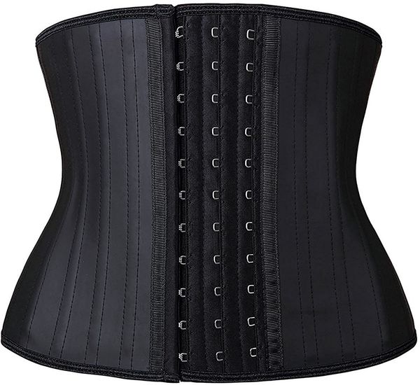

women's shapers short torso corset waist trainer latex body shapewear women tummy shaper belly sheath sllimming belt modeling strap wei, Black;white