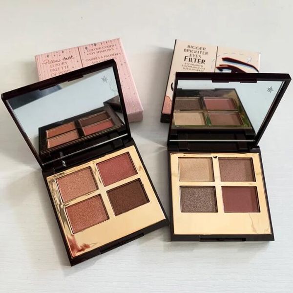 

charlotte tilbury luxury eyeshadow palette 4 colors eye shadow pillow talk(pt) exaggerates(ex) bella sofia(bs) the golden goddess(tgg) 5.2g