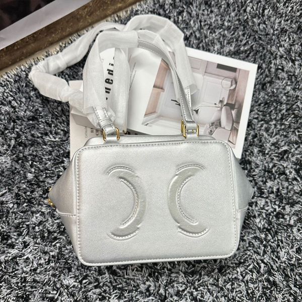 

square pillow bag chain shoulder cross body purse women handbag cowhide genuine leather large leather embossed letters zipper open designer