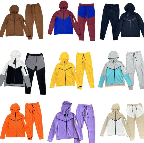 

mens suit sets tech fleece tracksuits brown designer mens tracksuit sports logo print space cotton jacket sweat suits man coats casual pants, Gray