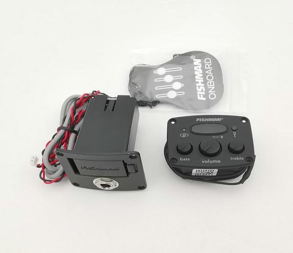

2019 new style original fishman mini pickups eq tuner silver piezo active pickups amplification system9935347