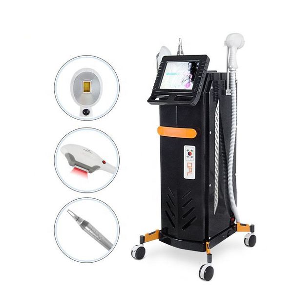 

2023 elight opt q switch pico laser tattoo removal depilation machine 3in1 808nm diode hair removal laser, Black