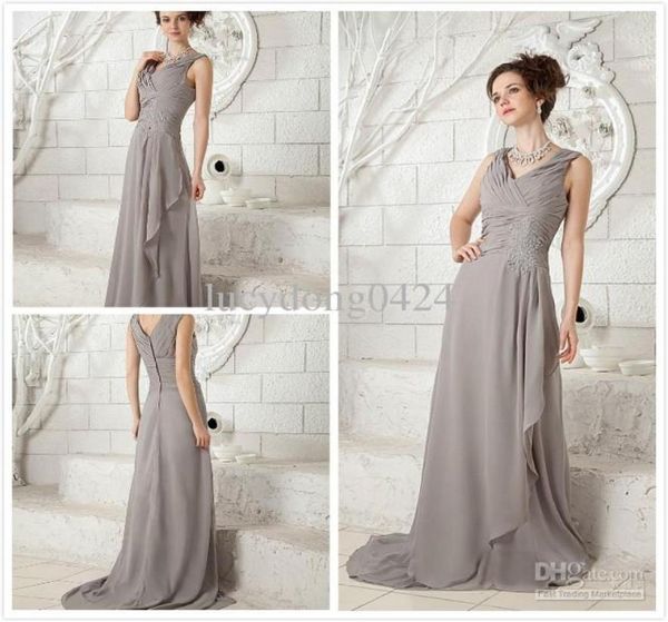 

selling vneck sleeveless mother of the bride dresses discount off chiffon sweep train mother dresses8237967, Black;red