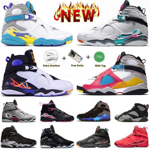 

jumpman 8 8s basketball shoes white aqua bordeaux countdown pack reflective three peat valentines day south beach turbo green pinksicle spor, Black