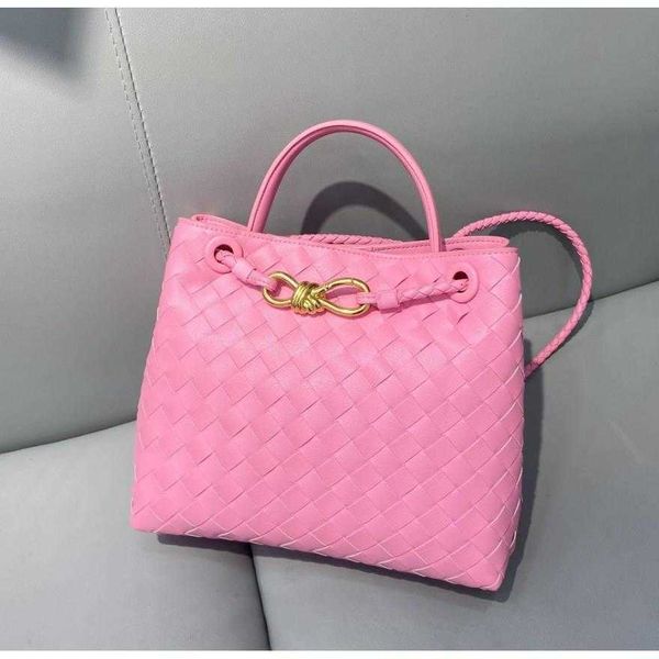 

woven designer andiamo bag botegas purse 2023 new women's b versatile v fashion genuine leather casual one shoulder diagonal straddle h