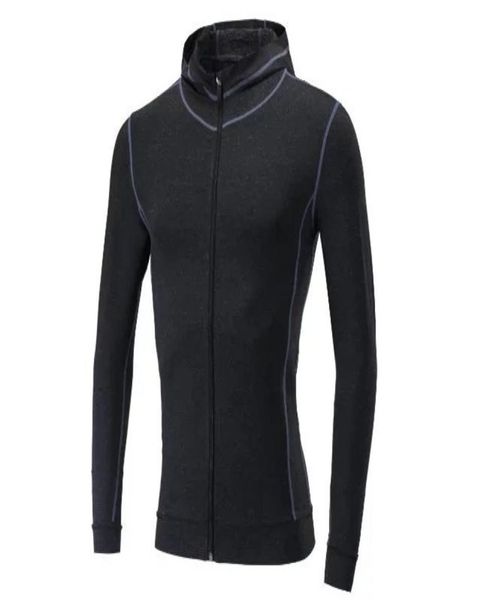 

dark grey good quality fitness shirt long sleeve clothing017727180, White;black