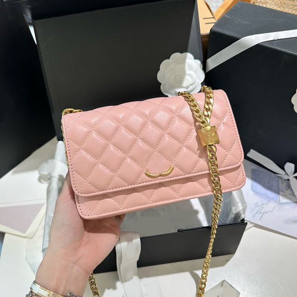 

cylindrical buckle women designer woc flap bag quilted tote carved gold metal hardware chain crossbody shoulder handbag card holder purse la