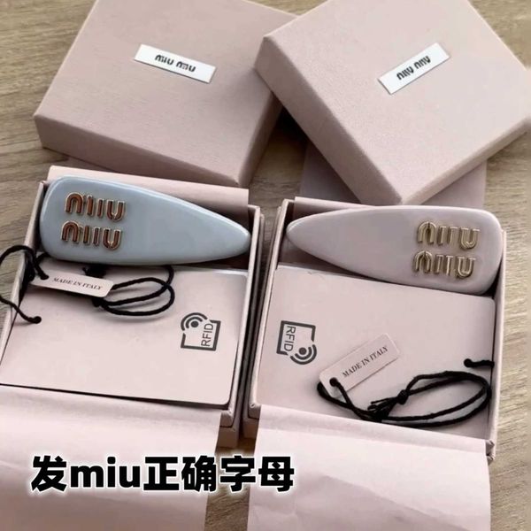 

miu hair clip fever same style miu bread clip candy color spring clip bangs clip girl's side clip headdress, Golden;silver