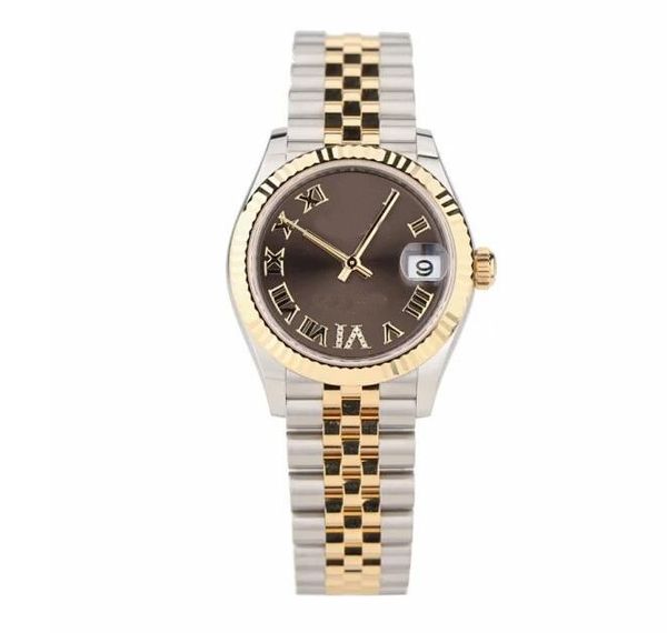 

new arrive factory wholesale mens watch watches automatic men stainless steel wristwatches 41mm-09, Slivery;brown