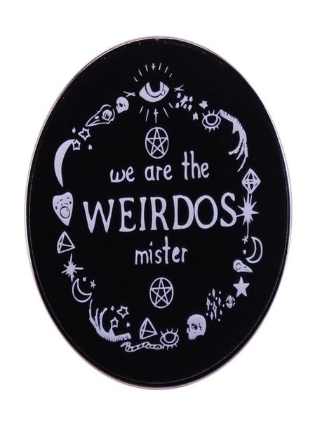 

we are the weirdos mister pin brooch button badge0123459244489, Blue