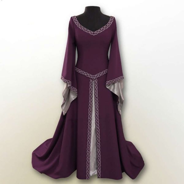 

classic all saints christmas european party long sleeve embroidered round collar slimming lady dress696, Black;red