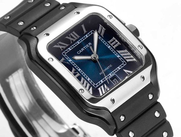 

desiger watch high qulity santos automatic movement watches igen sapphire mirror date uhr montre carter with box perfect gift prx relojo hom, Slivery;golden