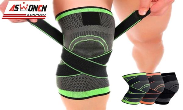 

men women sports knees pad support compression sleeves joint pain arthritis relief running fitness elastic wrap brace knee pads6252806, Black;gray