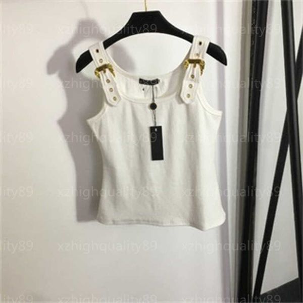 

women t-shirt tank rs camisole fashion handsome alphabet shoulder buckle design cool comfort camisoles tshirt womens designer clothes, White