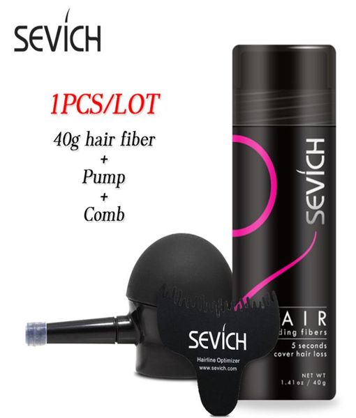 

sevich 40g keratin thicker hair building fibers spray with applicator with comb anti hair loss products hair growth fiber powders8209323