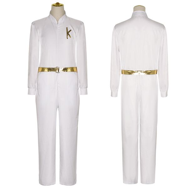 

stage wear man' s jumpsuit stage costume cosplay, Black;red