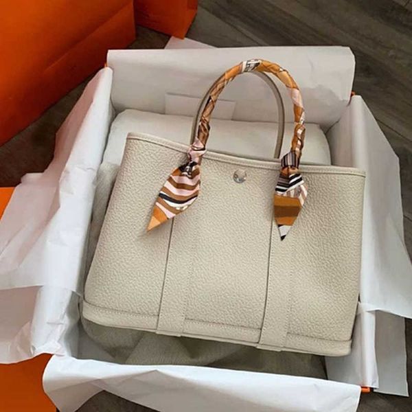 

h ermes designer handbag shoulder tote bag crossbody garden party woman fashion shop genuine leather crochet weaving portable desighner lux