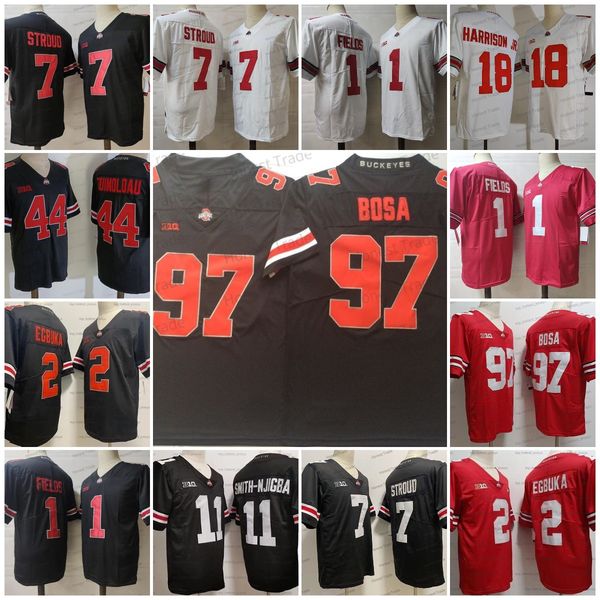 

buckeyes marvin harrison jr. football jerseys smith-njicba dwayne haskins jr. 7 c.j. stroud tuimoloau wilson stiched white black red jersey