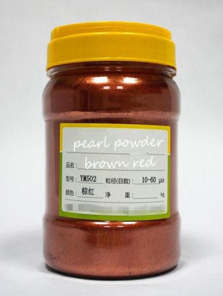 

500g healthy natural mineral brown red color mica powderraw of eye shadow makeupdiy soappaint pigment for nail4306153, Silver;gold