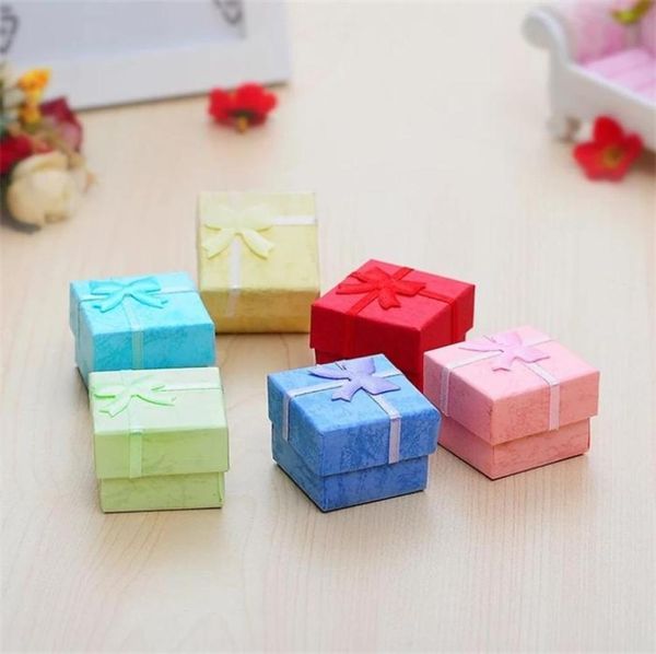 

whole 50 pcs lot square ring earring necklace jewelry box gift present case holder set epacket 199 u28724193, Black;white