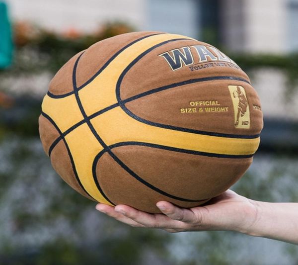 

new wade ultrafine fiber frizzled feather basketball ball indoor outdoor standards match training basketball ball size 78734806