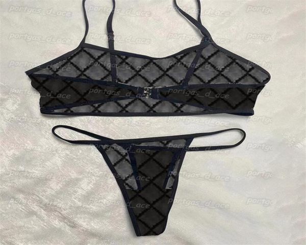 

womens tulle bras sets letters embroidered see through underwear comfortable wire seamless lingerie vintage summer thin 1926064, Red;black