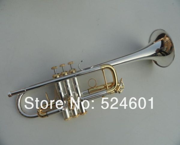 

bach silver pated and gold color type c tone the small trumpet brass instruments cl180sml239 trumpete5458693