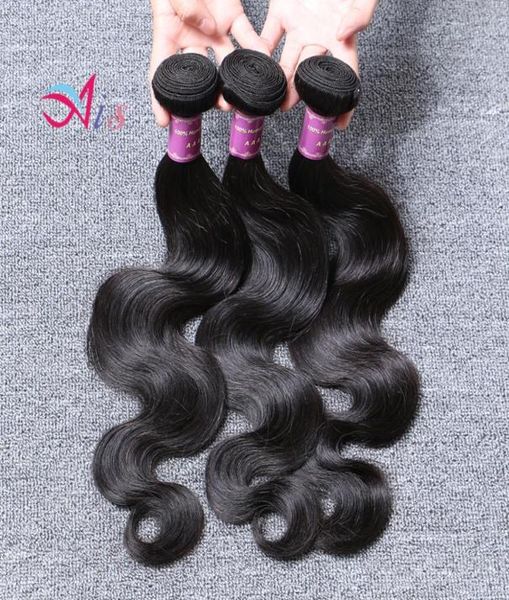

dyeable bleachable 6a hair bundles peruvian brazilian indian cambodian weave human hair extensions natural black color1718852
