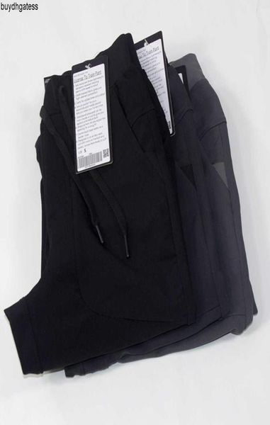 

lu039s men abc jogger workout sweat pants high waisted gym training running elasticity leggings lu sports wear 2u9l8058081, Black