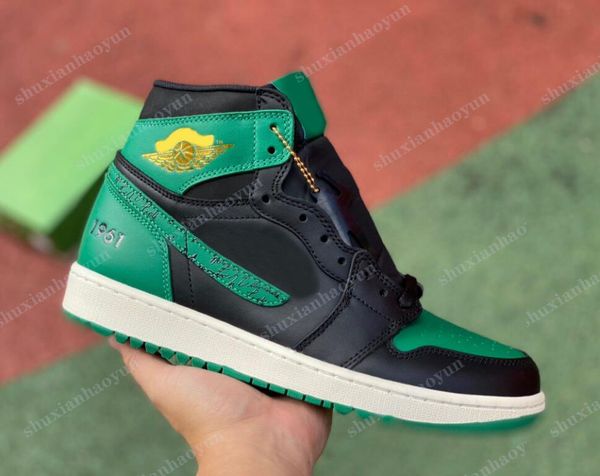 

eastside high golf shoes black malachite metallic gold white sport sneakers