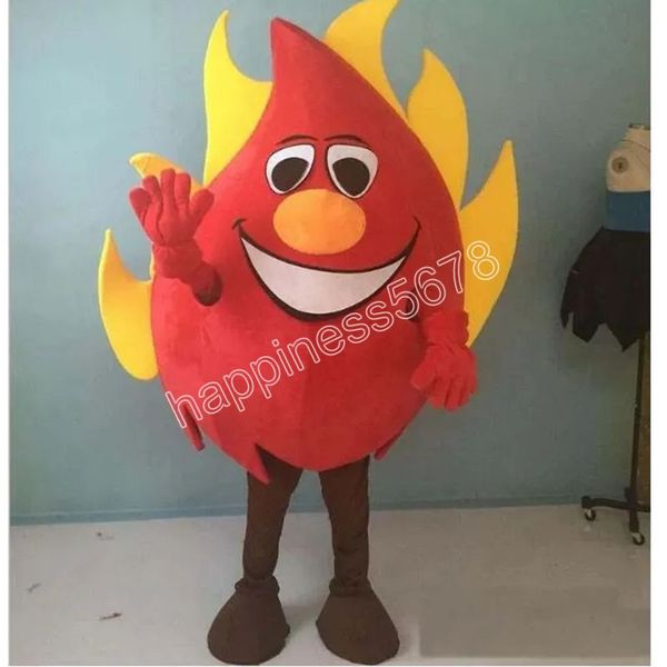 

cartoonred big fire mascot costume fancy dress wild animal clothing halloween xmas parade suits outdoor jumpsuit customizable, Red;yellow