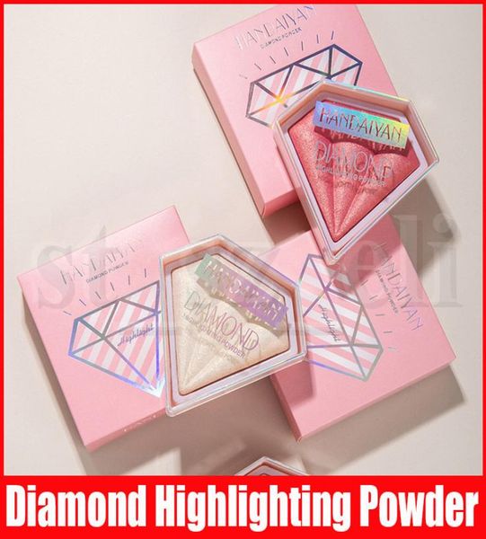 

handaiyan face diamond crystal highlighting pressed powder compact brightening powder shimmer complexion bronzers highlighters 5 c9687094