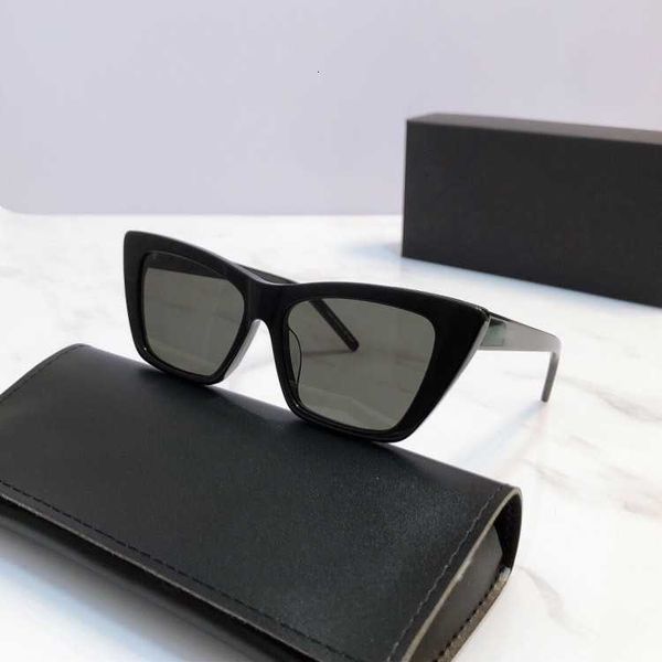 

designer sl sunglasses luxury brand metal y logo same cat's eye sunglasses personality fashion white black sunglasses female fashion gl