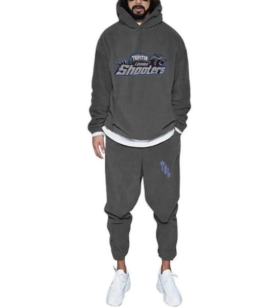

autumn winter men039s tracksuits women hooded sweatshirt suit pure cotton couple jogging sweatshirts hoodies streetwea6922985, Gray
